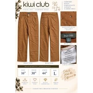 Kiwi Brown Embellished Pants*Bling encrusted*Never worn
